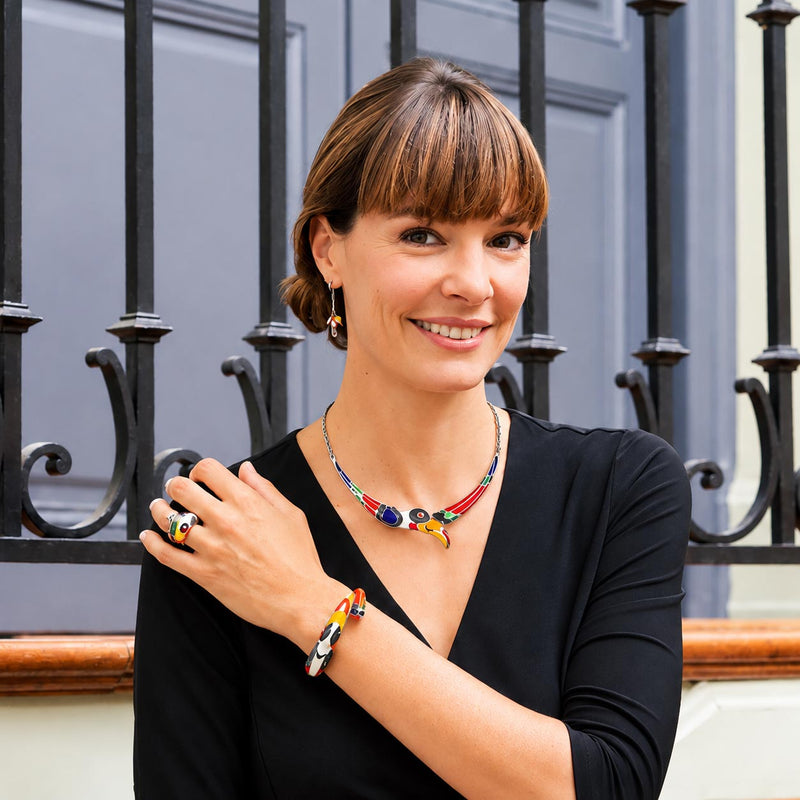 PARURE EN ARGENT TOUCAN