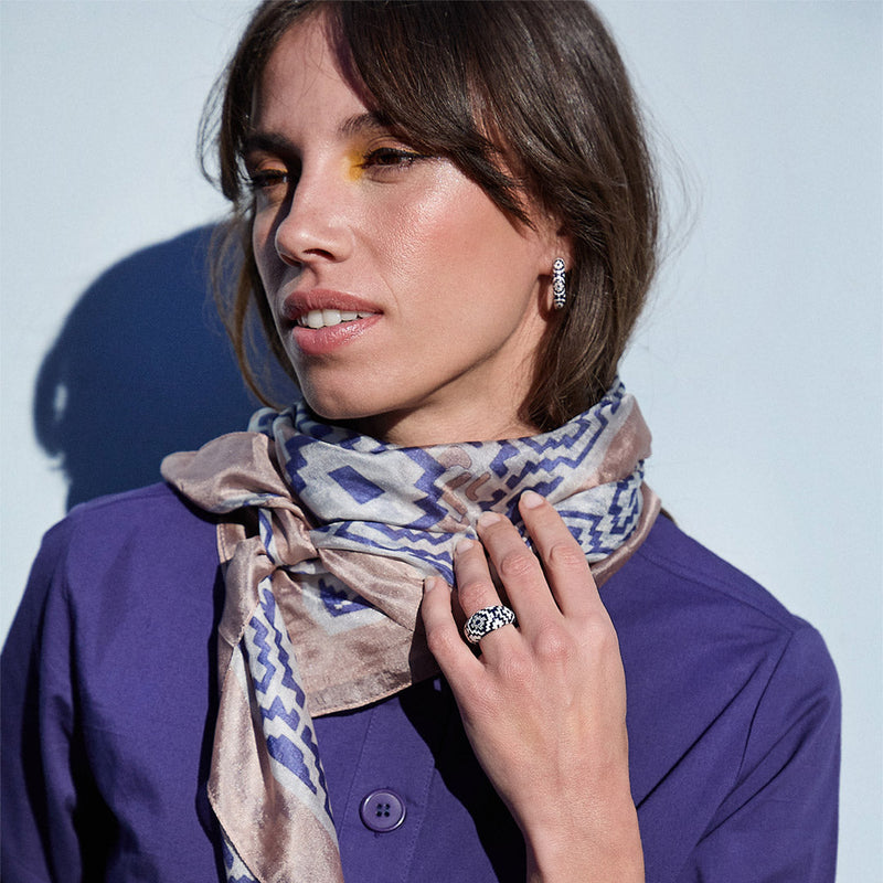 PARURE EN ARGENT AZTEC