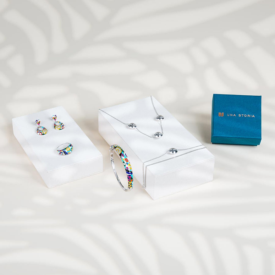 bijoux en argent 925 colorés pour femme