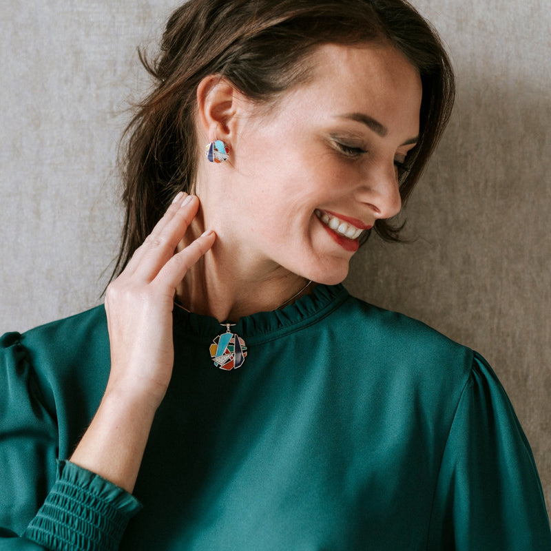 PARURE EN ARGENT PATCHWORK