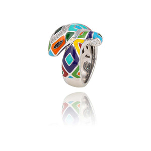 bague serpent en argent massif