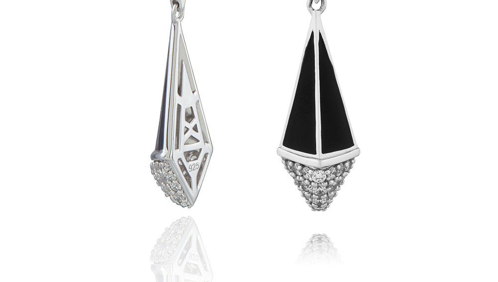 PARURE EN ARGENT BLACK & WHITE