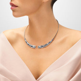 collier rigide en argent pour femme