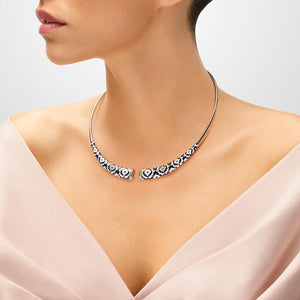 collier rigide en argent pour femme