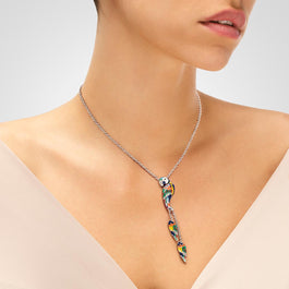 collier long en argent