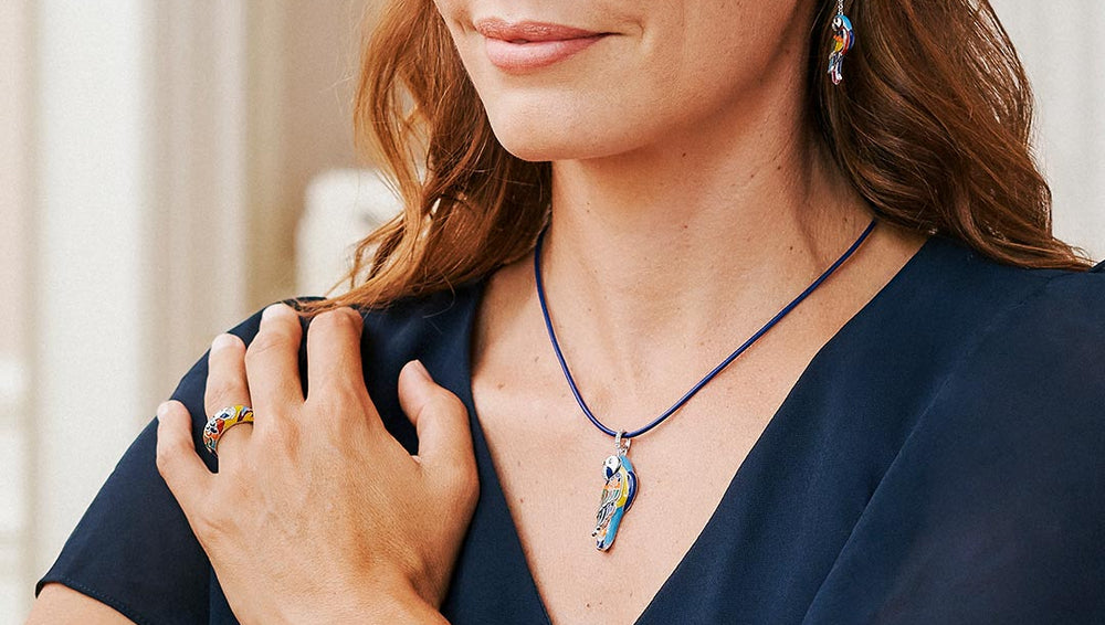 PARURE EN ARGENT LOVEBIRD