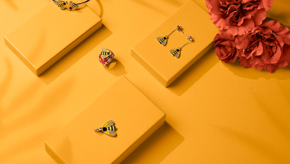 PARURE EN ARGENT ABEILLE