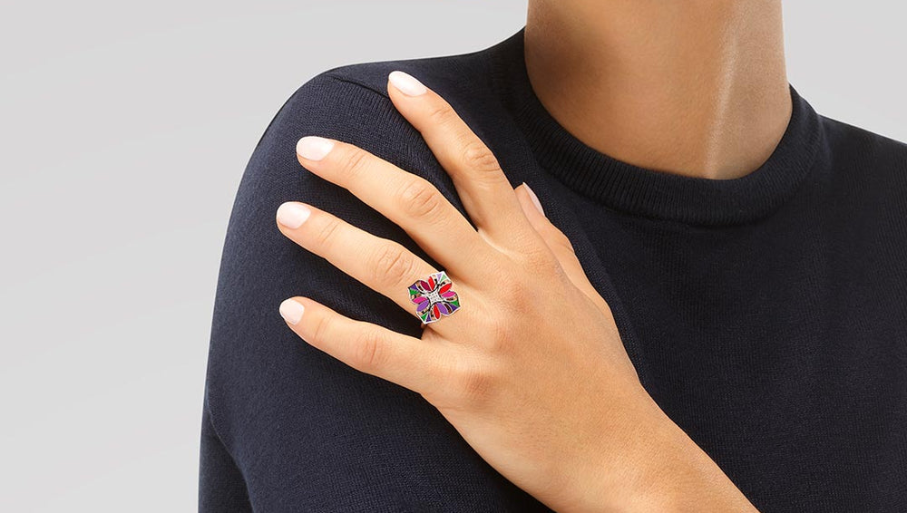 PARURE EN ARGENT FLEURS DE LYS