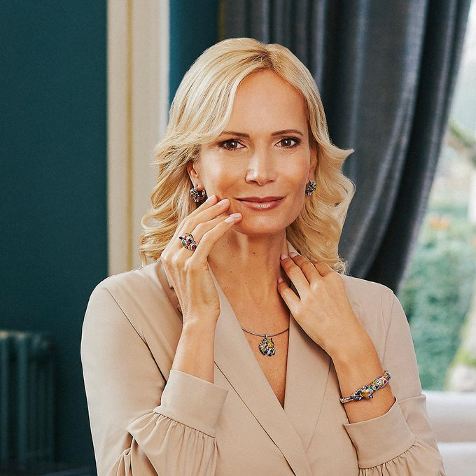 PARURE EN ARGENT PANDA