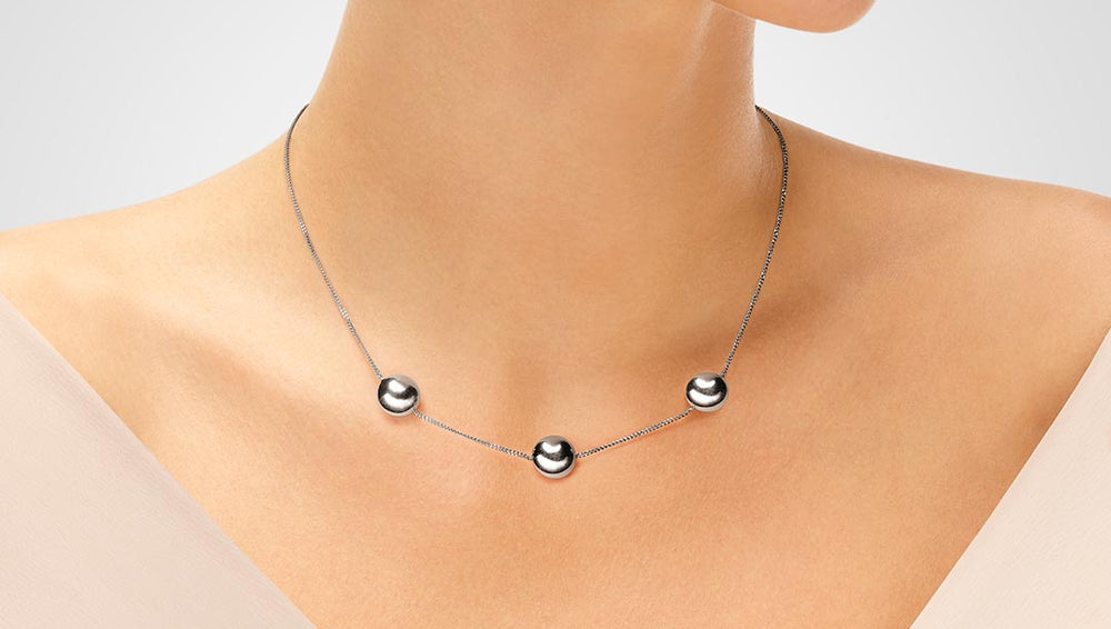 PARURE EN ARGENT PERLAS