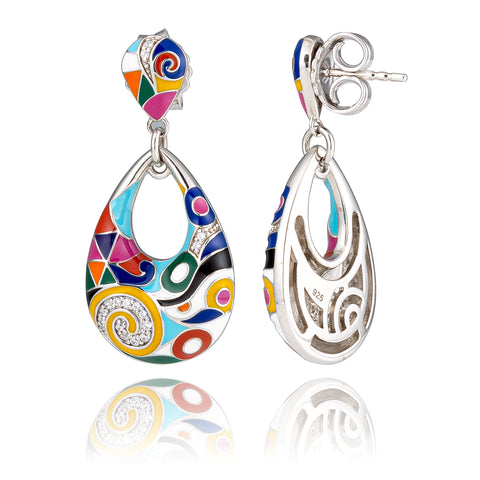 Boucles d'oreilles en argent 925 rhodié