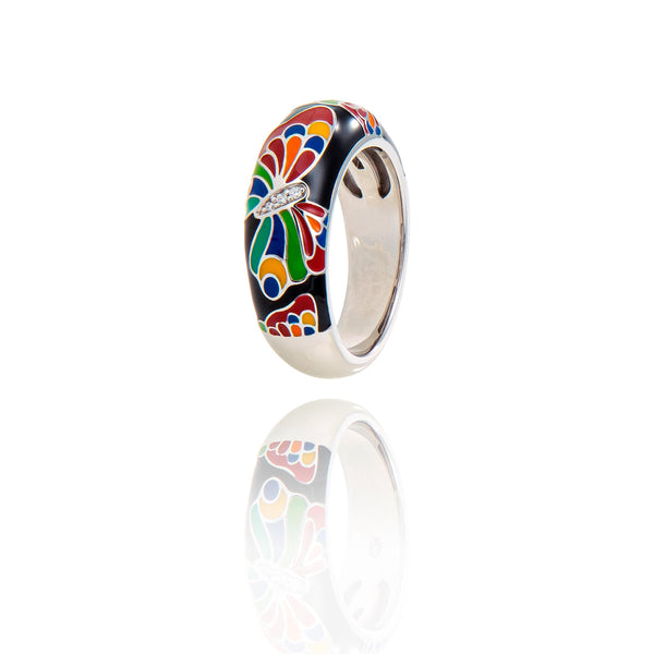 Bague Papillon Enfant – Argent Sterling 925, Largeur Réglable – Cadeau Fille Garçon – Boîte Cadeau Incluse