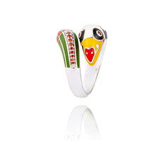 bague oiseau en argent pour femme