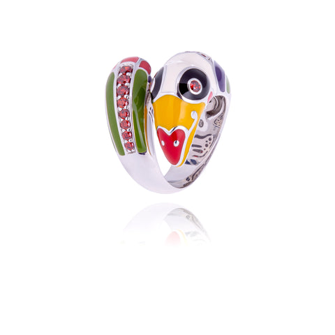 Bague en argent Toucan