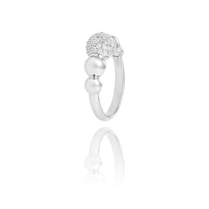 bague argent perle