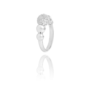 bague argent perle