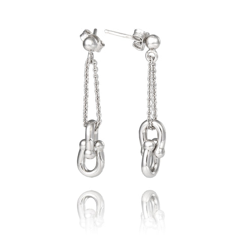 boucles d'oreilles équitation en argent 925