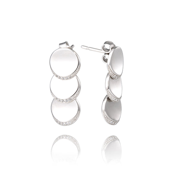 Boucles d'oreilles argent massif et pierre naturelle Boucles d'oreilles argent massif et pierre naturelle