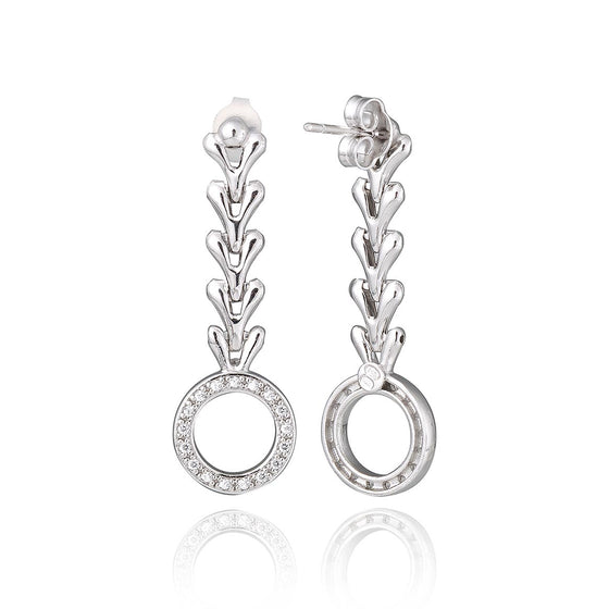 boucles d'oreilles en argent originales