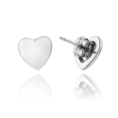 petites boucles d'oreilles en forme de coeur pour femme