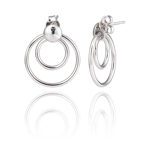 Créoles en argent 925 rhodié