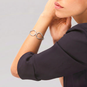 jonc bracelet argent 925 rhodié