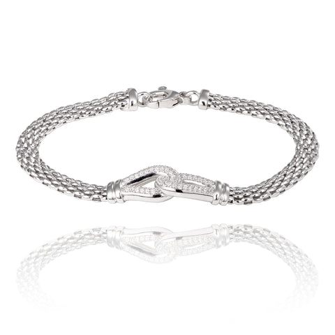 Bracelet maille serpent pour femme
