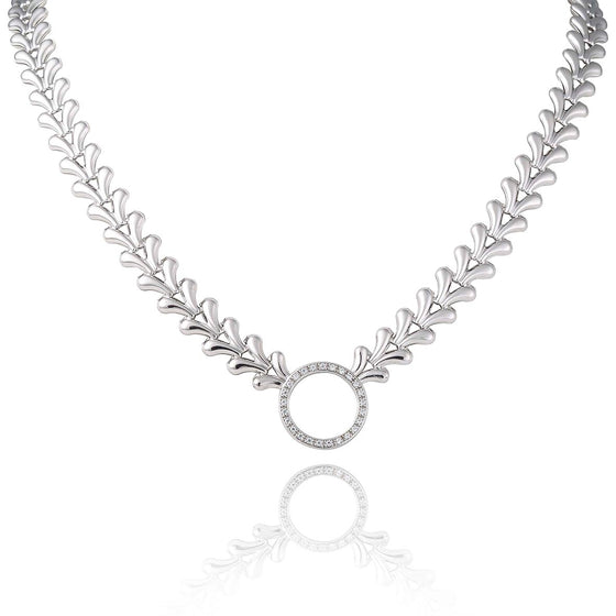 collier ras de cou en argent