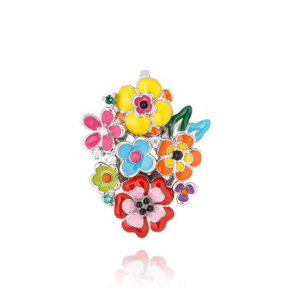 pendentif motifs fleurs