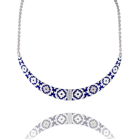 collier en argent pour femme motif mexicain