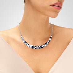 collier en argent pour femme motif mexicain