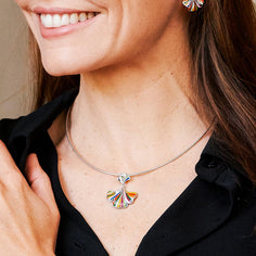 Collier cable en argent pour femmes