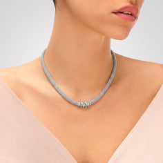 Collier grosse maille en argent 925 pour femme
