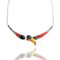 Collier toucan en argent 925