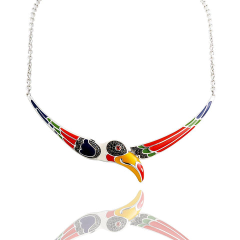 Collier toucan en argent 925