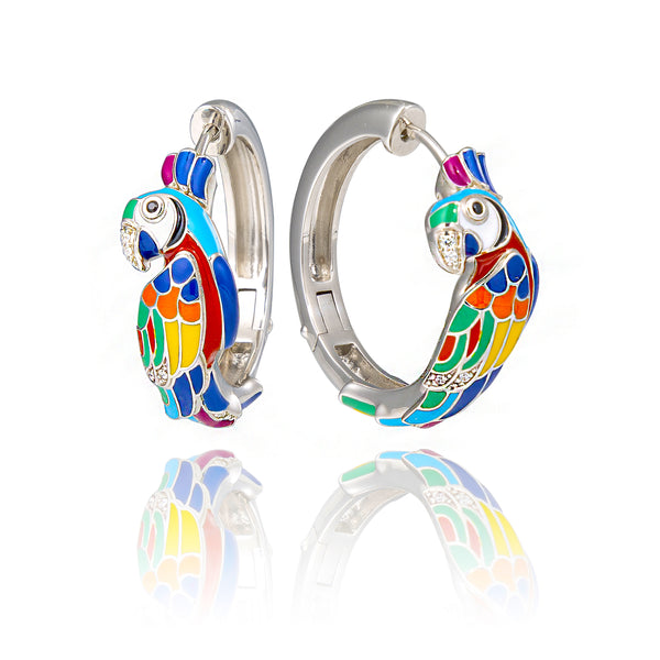 Lot De 2 Paires De Boucles D'oreilles Fantaisie Métal Argenté - Dont 1 Paire Style Mexico - Occasion
