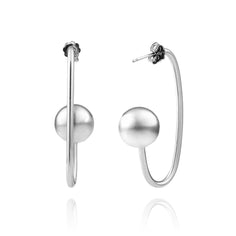 créoles en argent pour femme