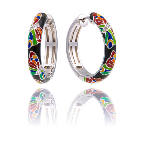 boucles d'oreilles Papillon en argent