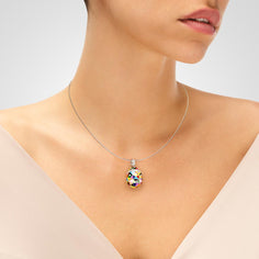 forme œuf pendentif en argent