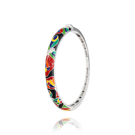  bracelet jonc en argent papillon