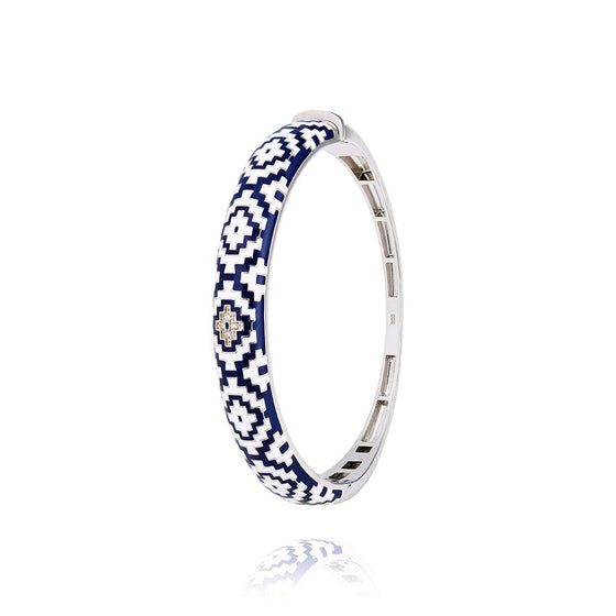 Jonc Aztec en argent 925 pour Femme Jonc Aztec en argent 925 pour Femme