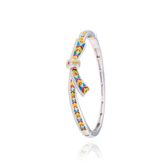 bracelet nœud en argent rhodié