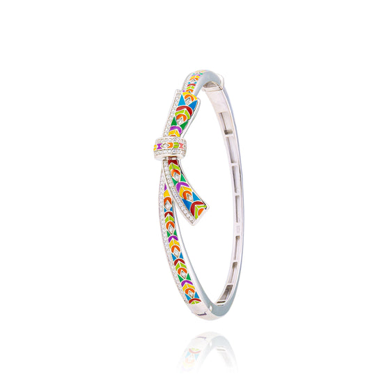 bracelet nœud en argent rhodié