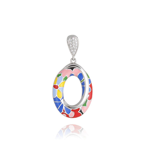 Pendentif Fraise Rouge Émail Argent 925/000 – Bijou Mignon Femme Enfant Fille, Style Kawaii