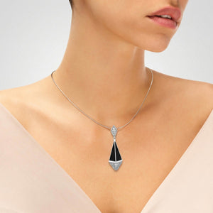 pendentif noir et blanc