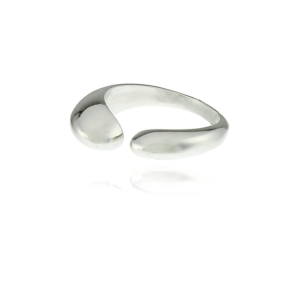 Bague argent ouverte Arum