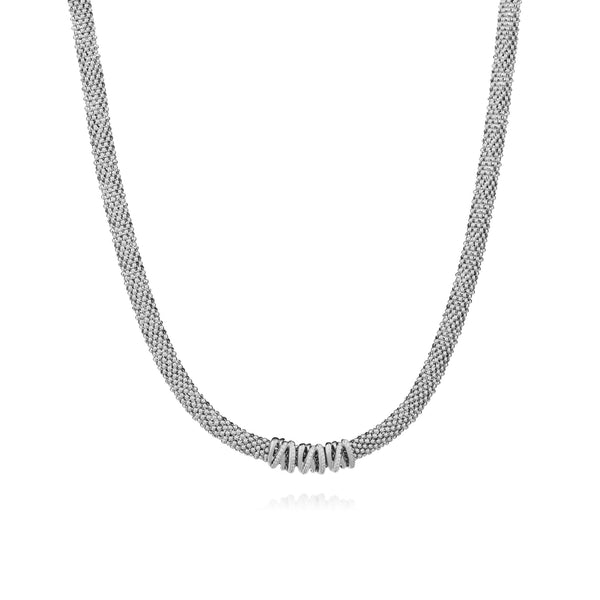 Collier grosse maille en argent 925 pour femme