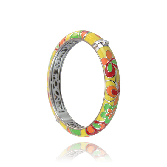 Jonc multicolore vert jaune rouge orange