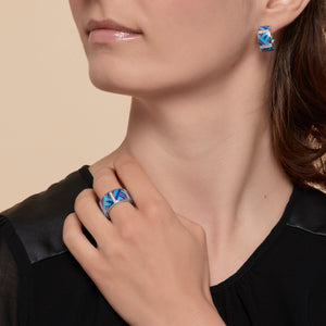 bijoux en argent bleu pour femme