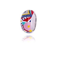bague Afrique multicolore